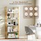 Modern 6-Tier Book Shelf Heavy-Duty Frame with Wall Anchor Kits